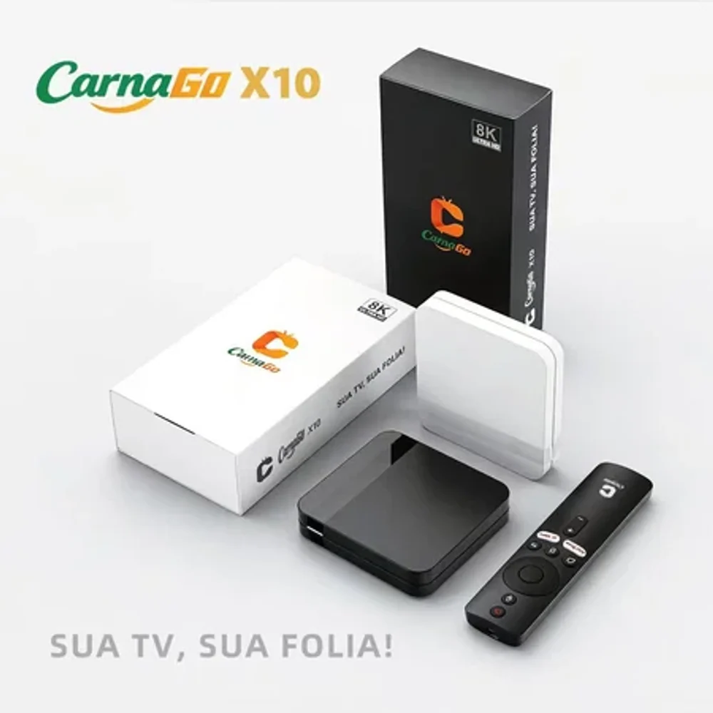 UNI TV CarnaGo X10 8K Full HD +600 canais Vitalício