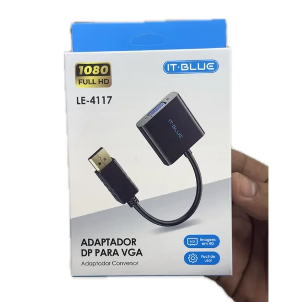 Adaptador DP para VGA 1080P Full HD LE4117