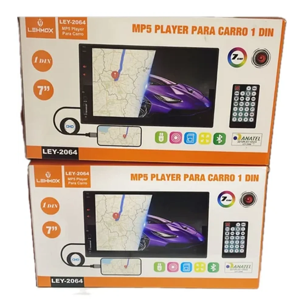 Multimídia 7" MP5 Player Para carro 1 DIN LEY2064