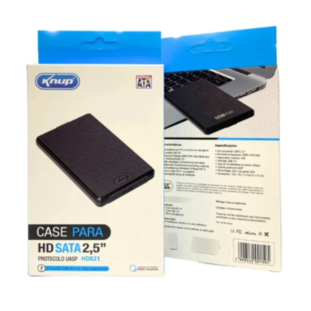 Case Hd Knup Usb 3.0 Hd821 Case Hd Knup Usb 3.0 Hd821 - Acessórios em Goiânia