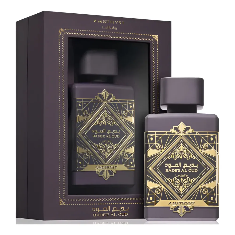 Lattafa Badee Al Oud Amethyst Edp Unissex 100ml Lattafa Badee Al Oud Amethyst Edp Unissex 100ml - Perfumes em Goiânia
