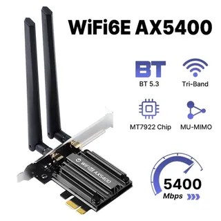 Placa Rede Wi-fi 6E AX5400 Fenvi 5374Mbps Bluetooth 5.3 — foto 1