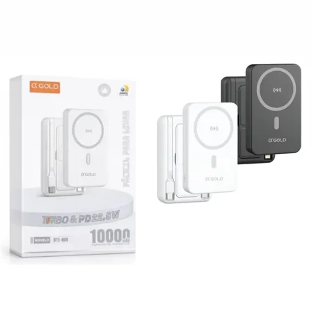 Bateria portátil turbo 22.5W 10000mAh AGOLD BTE-60B